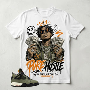 Undefeated 4s Zadago Shirt Pure Hustle Graphic