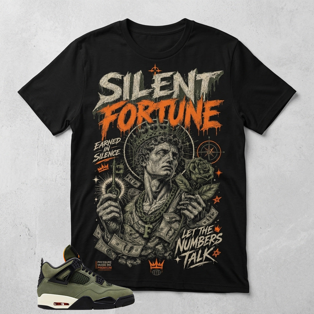 Undefeated 4s Zadago Shirt Silent Fortune Graphic