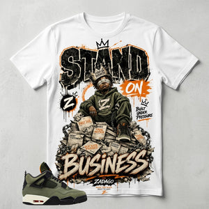 Undefeated 4s Zadago Shirt Stand On Business Graphic