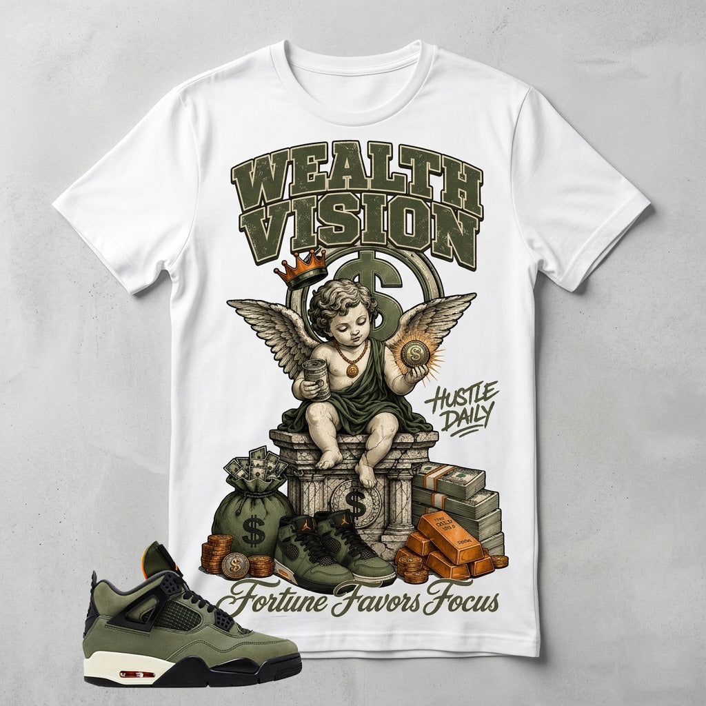 Undefeated 4s Zadago Shirt Wealth Vision Graphic