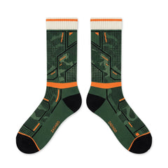 Undefeated Inspired Sneaker Match Socks – Air Jordan 4 Retro 2025 Olive Crew Socks