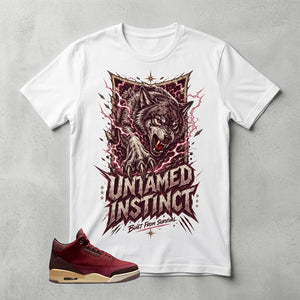 Untamed Instinct Graphic Tee - Shirt To Match Air Jordan 3 Bin23
