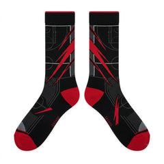 Varsity Red Sneaker Match Socks – Air Jordan 6 Retro 2010 Varsity Red Inspired Mid-Calf Unisex Crew Socks