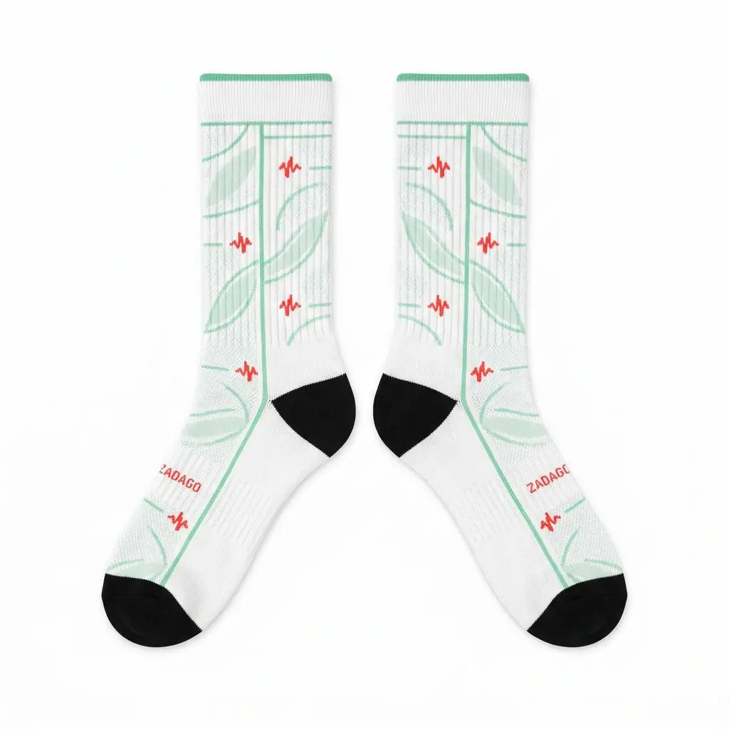Verde Sneaker Match Socks – Air Jordan 7 GS Verde Inspired Mid-Calf Crew Socks