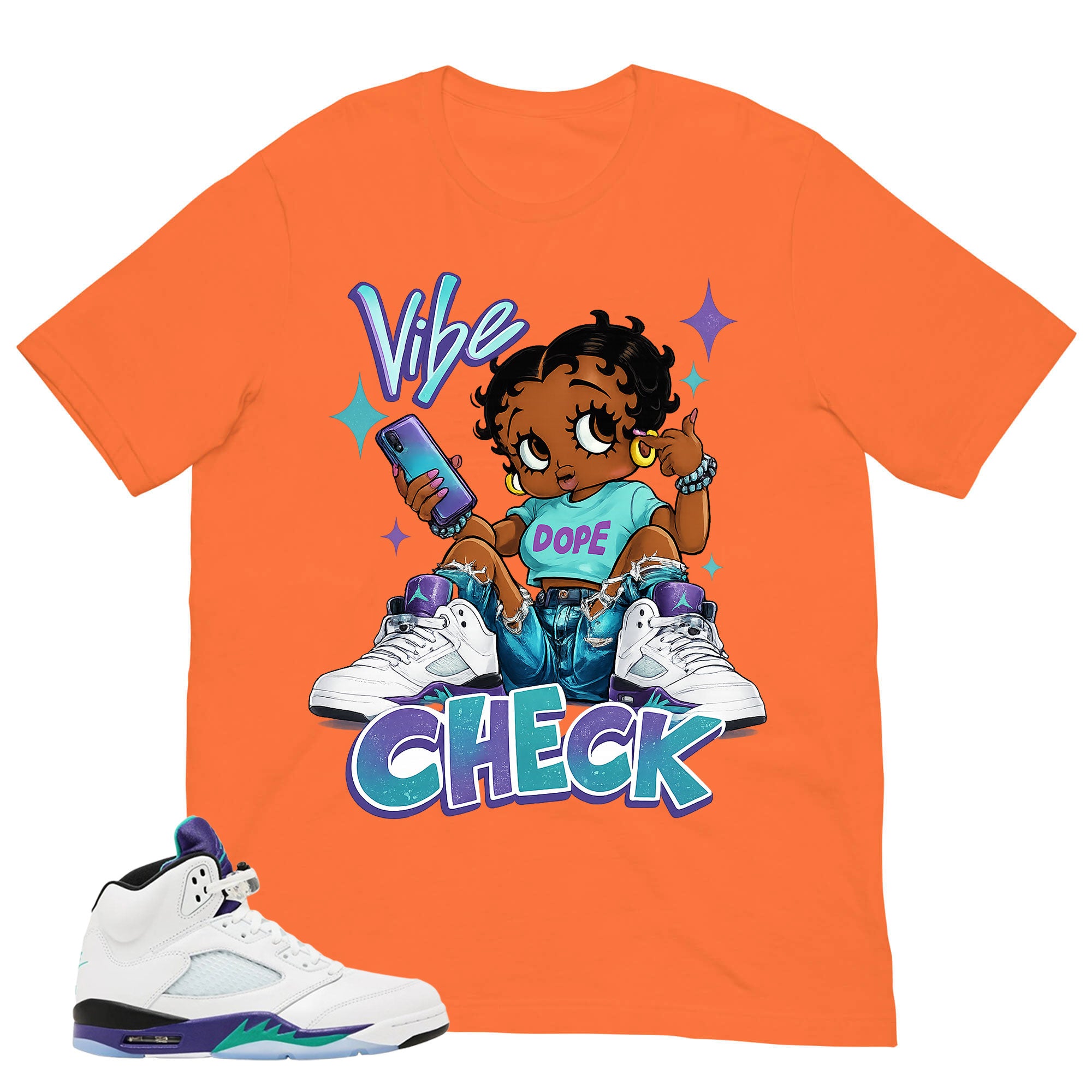 Vibe Check Shirt - Matching Air Jordan 5 Retro 'Grape' 2025