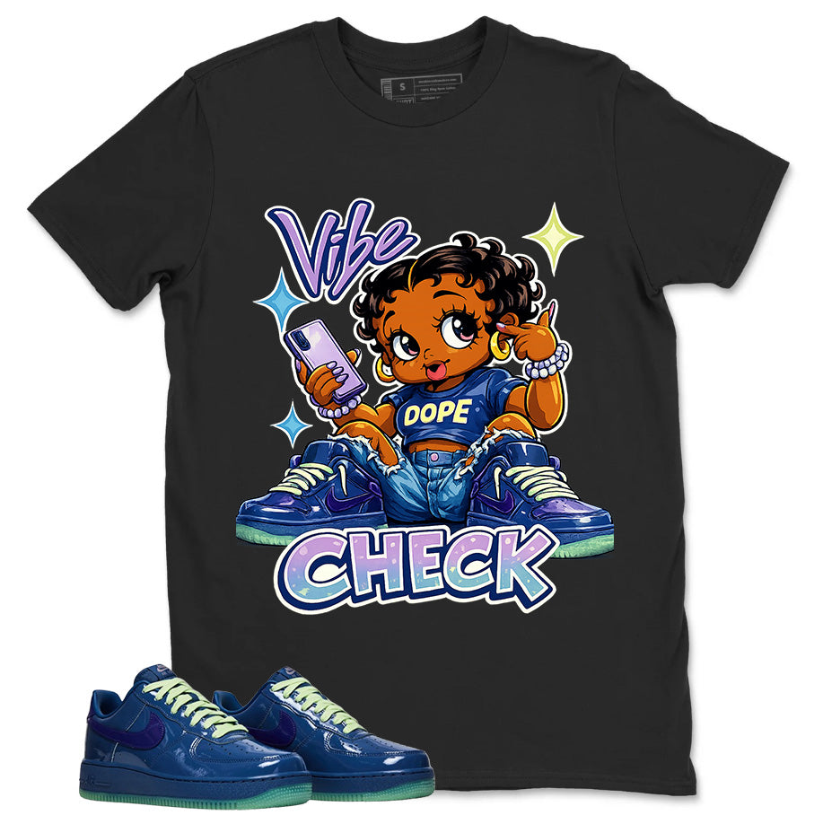Vibe Check Graphic Tee, Shirt to Match Air Force 1 Mystic Navy, Air Force 1 Unisex Shirt