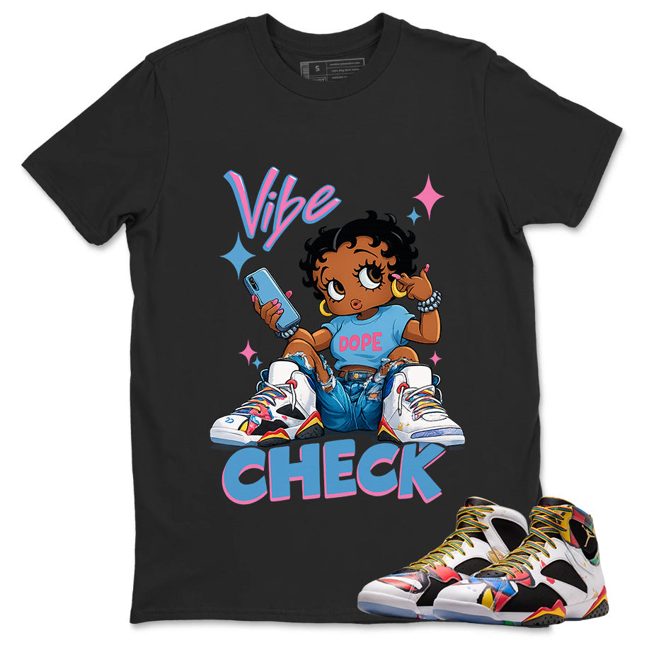 Vibe Check Graphic Tee, Shirt to Match Air Jordan 7 Miro, Air Jordan 7 Miro Unisex Shirt
