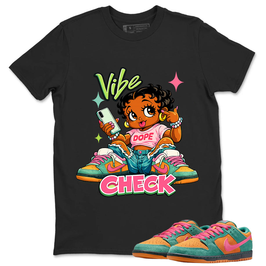 Vibe Check Graphic Tee, Shirt to Match SB Dunk Green Noise, SB Dunk Green Noise Watermelon Unisex Shirt