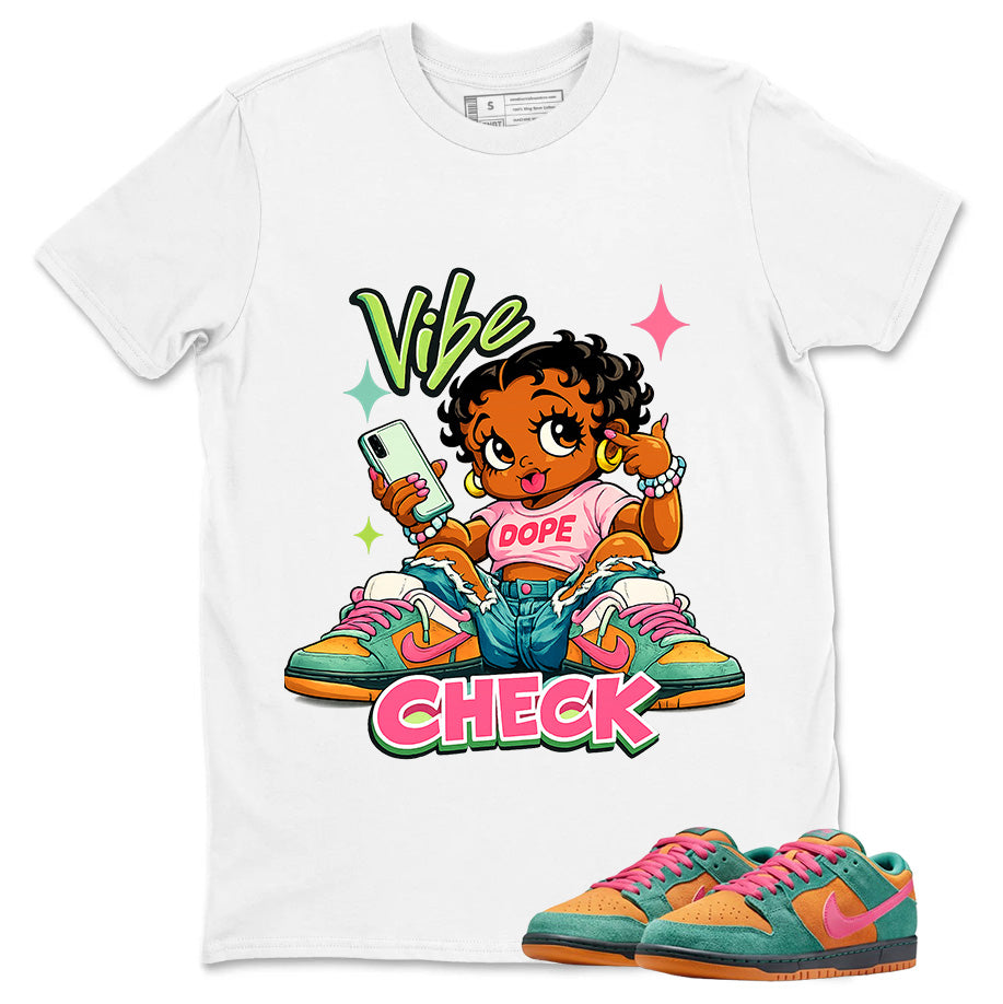 Vibe Check Graphic Tee, Shirt to Match SB Dunk Green Noise, SB Dunk Green Noise Watermelon Unisex Shirt