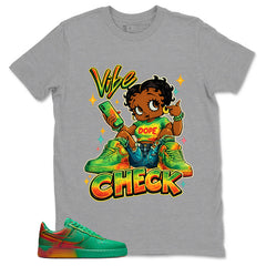 Vibe Check Shirt - Match Air Force 1 Stadium Green Crimson