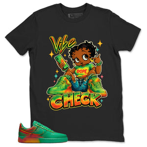 Vibe Check Shirt - Match Air Force 1 Stadium Green Crimson