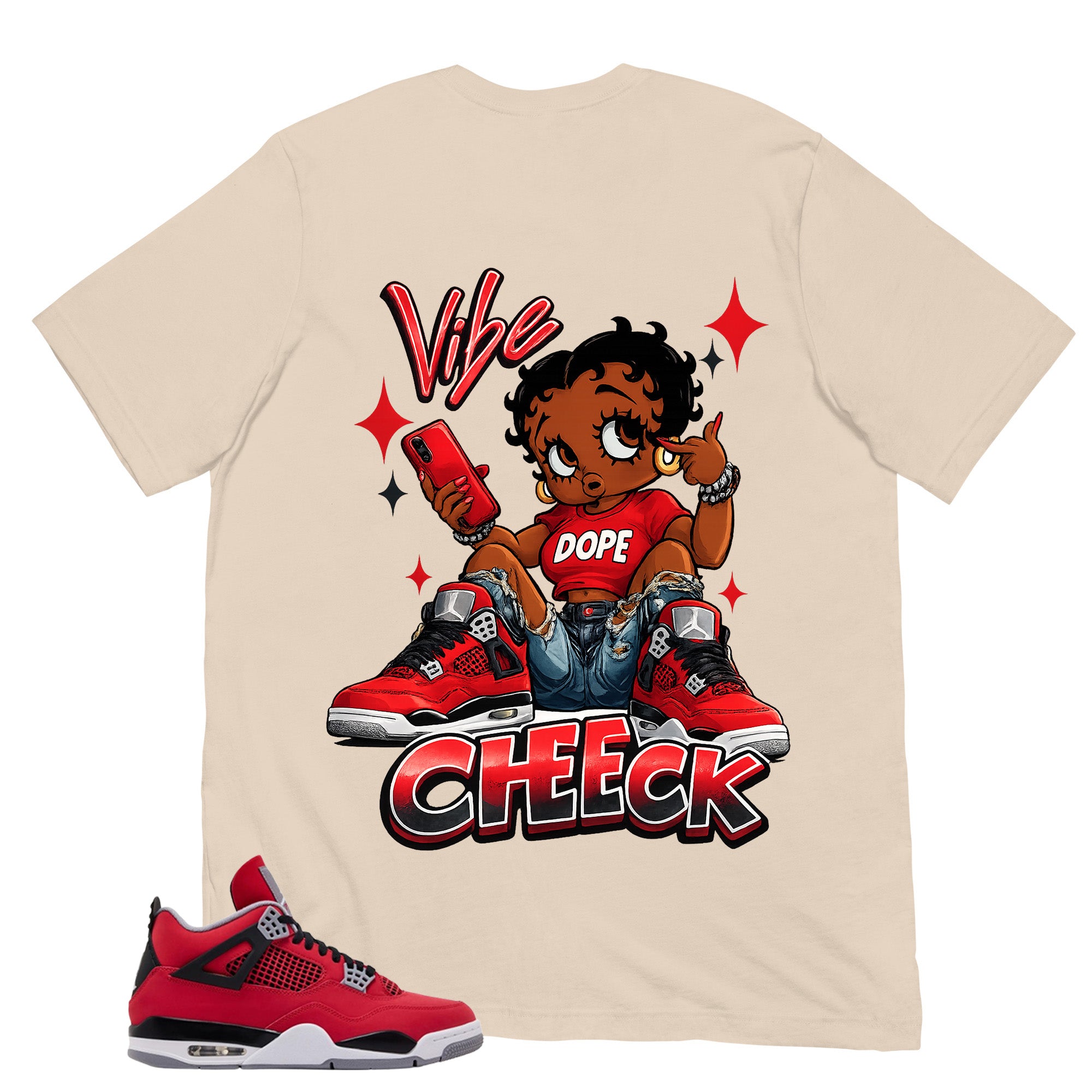 Vibe Check Shirt - Match Air Jordan 4 Toro Bravo