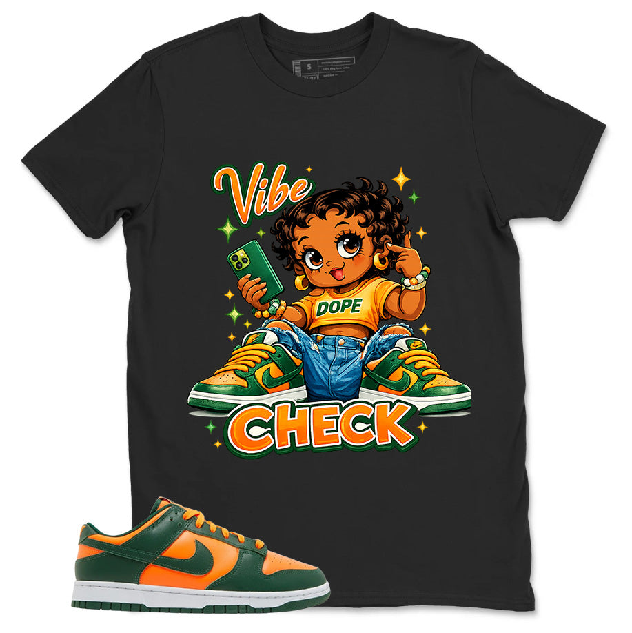 Vibe Check Shirt - Match Green Dunk Low Miami Hurricanes