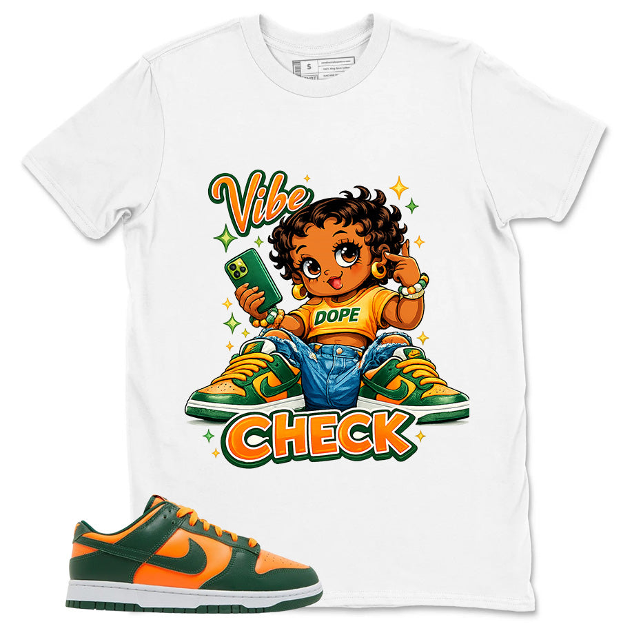 Vibe Check Shirt - Match Green Dunk Low Miami Hurricanes