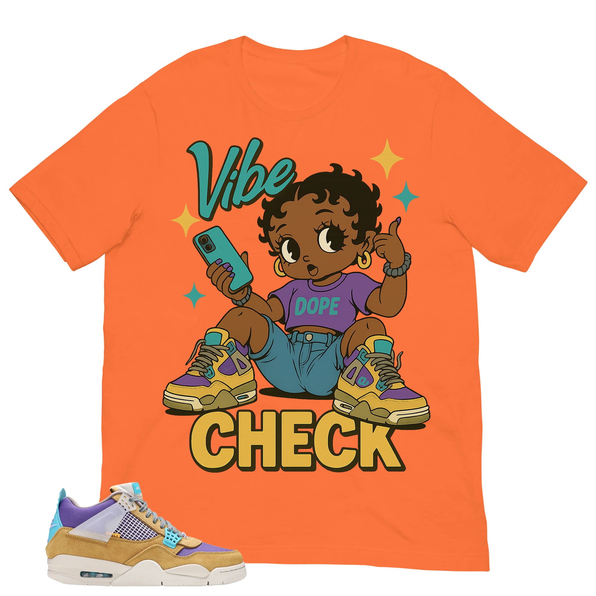 Vibe Check Shirt - Match Union LA x Air Jordan 4 Desert Moss