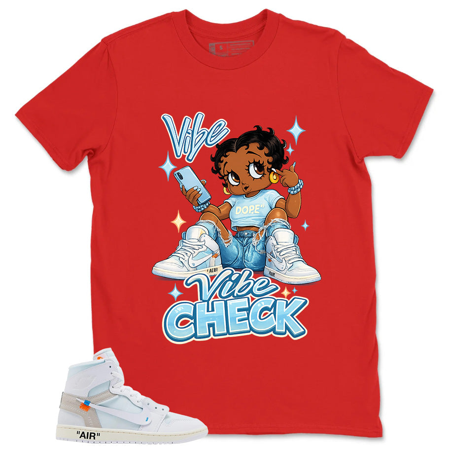 Vibe Check Shirt - Match Virgil Abloh x Air Jordan 1 Alaska