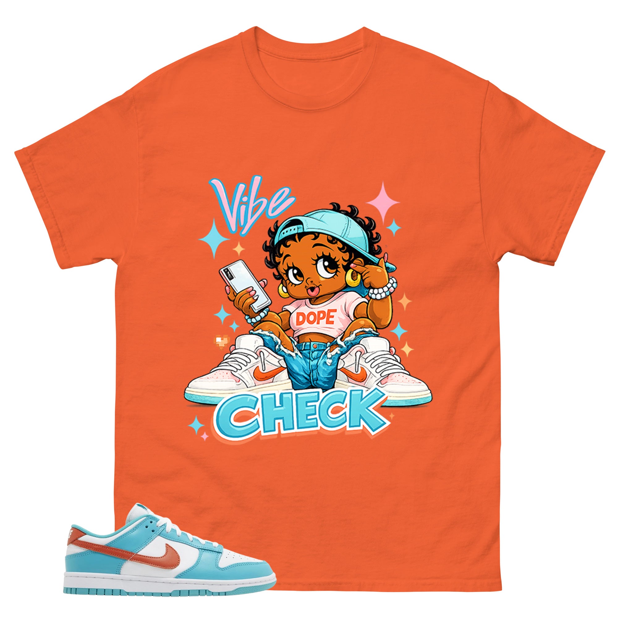 Vibe Check Shirt - Match White Dunk Low Miami Dolphins