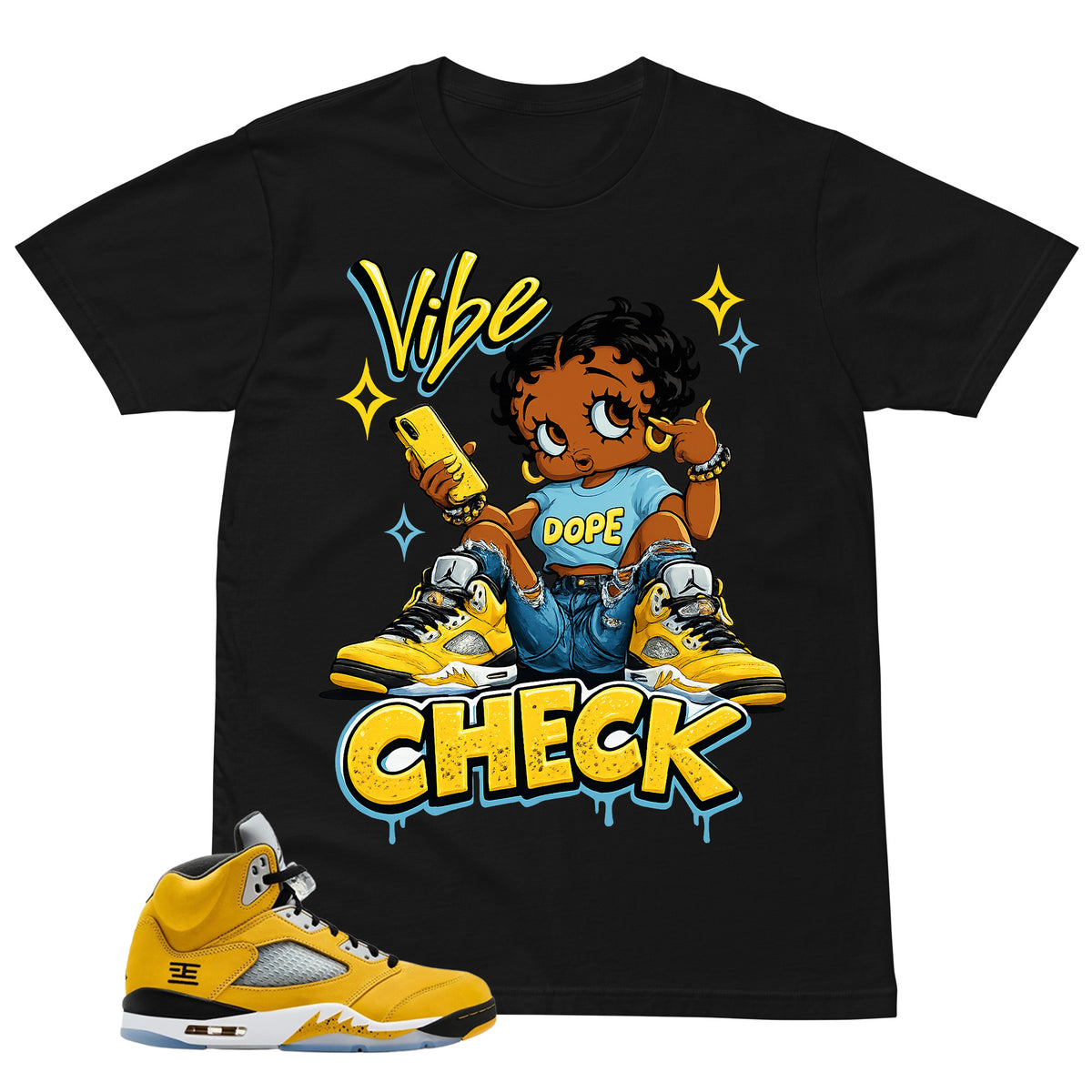 Graphic Tee Vibe Check Shirt Matching 5s T23 Tokyo