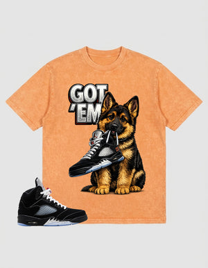 Washed T-shirt to Match Metallic Reimagined 5s - Got Em GS Graphic