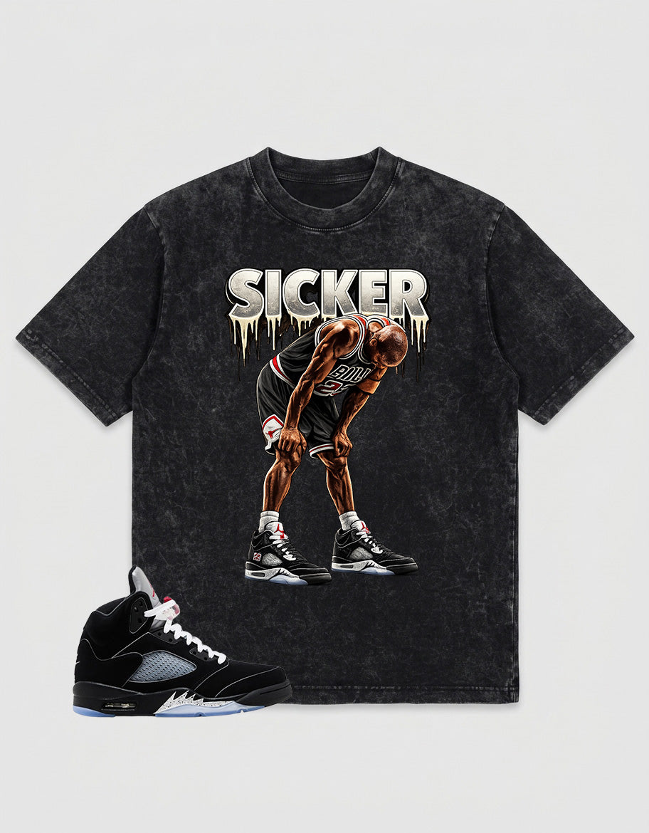 Washed T-shirt to Match Metallic Reimagined 5s - Sicker Graphic