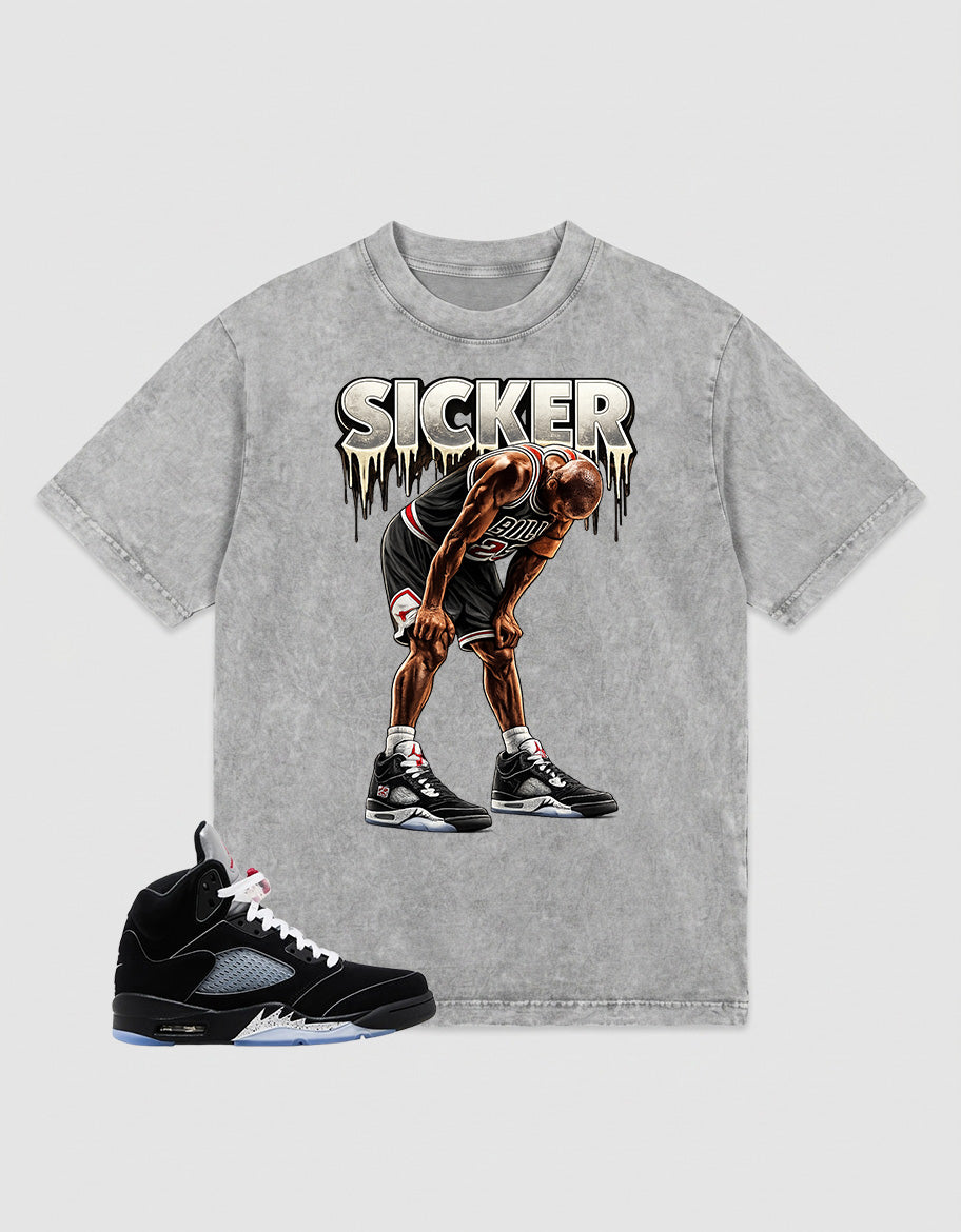 Washed T-shirt to Match Metallic Reimagined 5s - Sicker Graphic