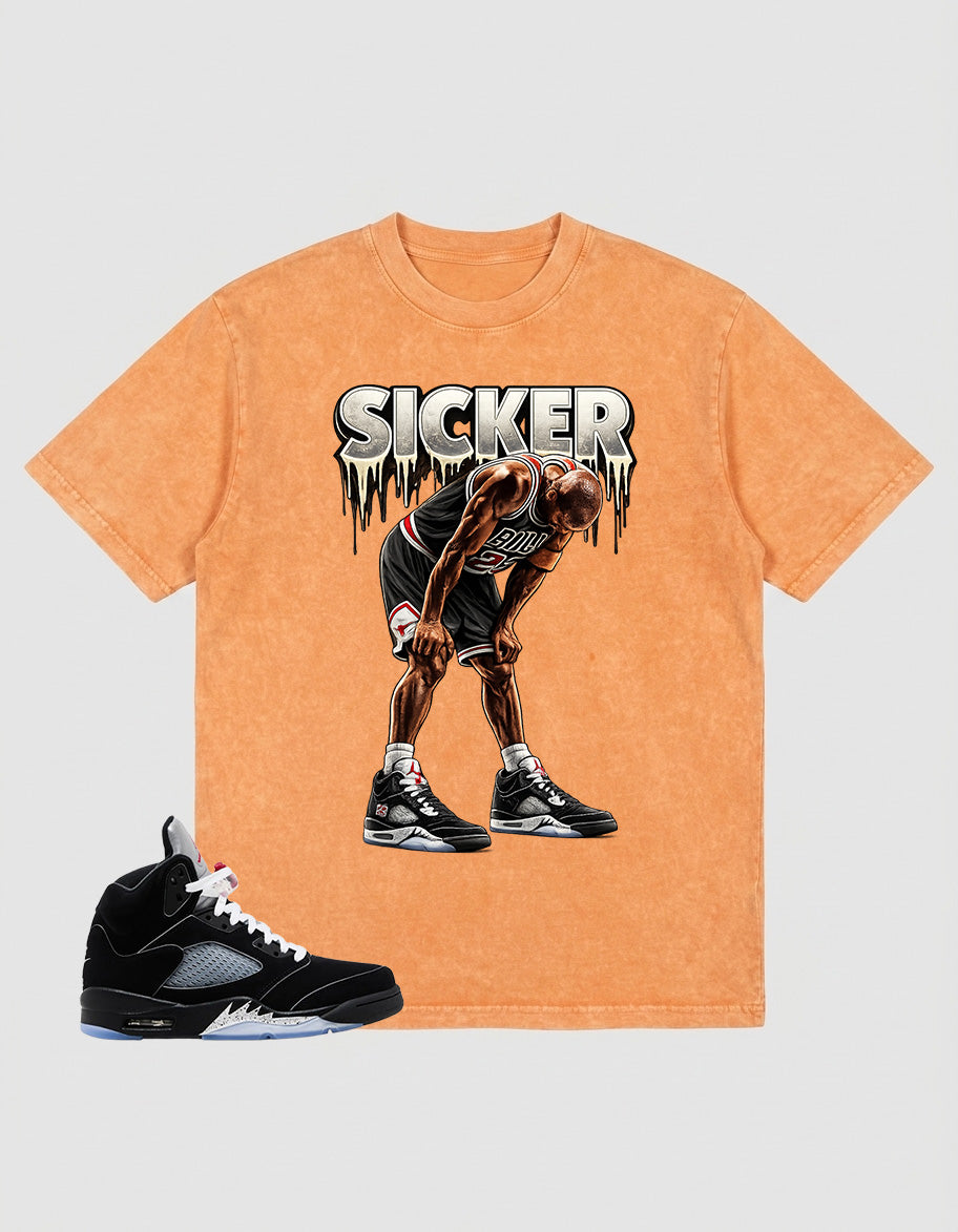 Washed T-shirt to Match Metallic Reimagined 5s - Sicker Graphic