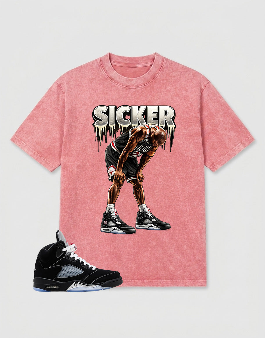 Washed T-shirt to Match Metallic Reimagined 5s - Sicker Graphic