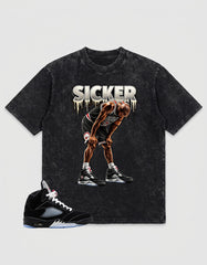 Washed T-shirt to Match Metallic Reimagined 5s - Sicker Graphic