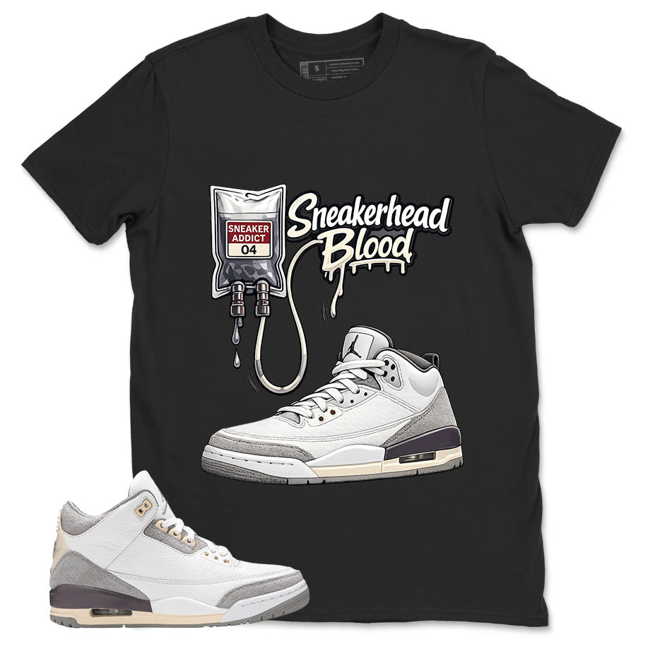 Violet Ore Raised By Women 3s Zadago Shirt Sneakerhead Blood Graphic