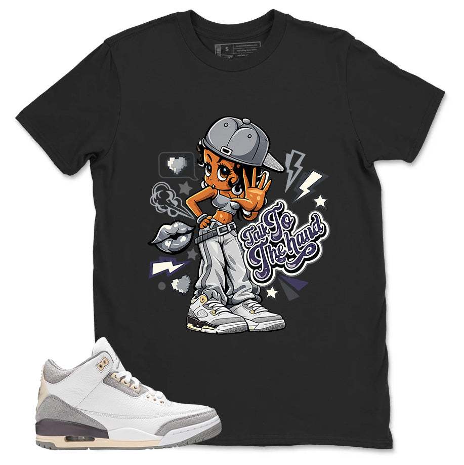 Violet Ore Raised By Women 3s Zadago Shirt Talk To The Hand Graphic