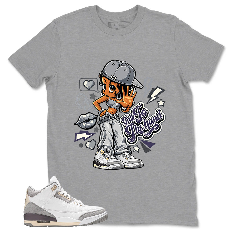 Violet Ore Raised By Women 3s Zadago Shirt Talk To The Hand Graphic