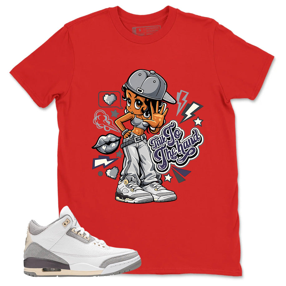 Violet Ore Raised By Women 3s Zadago Shirt Talk To The Hand Graphic