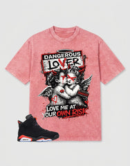 Washed T-shirt Dangerous Lover  | Zadago