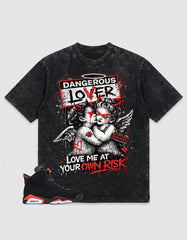 Washed T-shirt Dangerous Lover  | Zadago