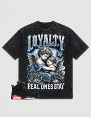 Washed T-shirt Loyalty, Real Ones Stay | Zadago