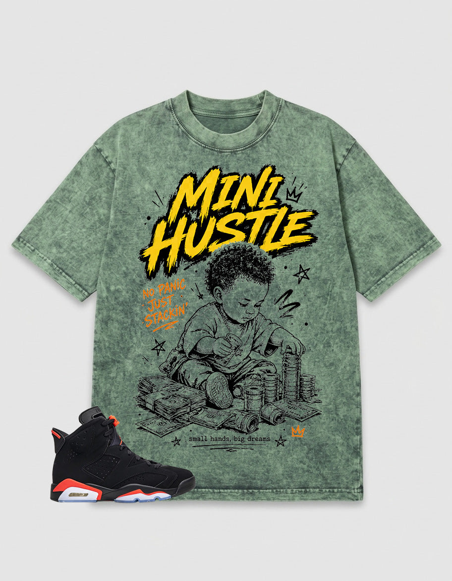 Washed T-shirt Mini Hustle | Zadago