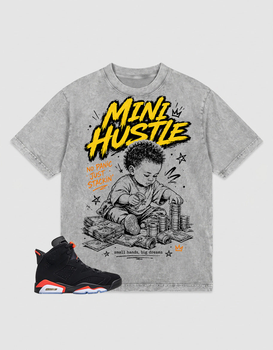 Washed T-shirt Mini Hustle | Zadago