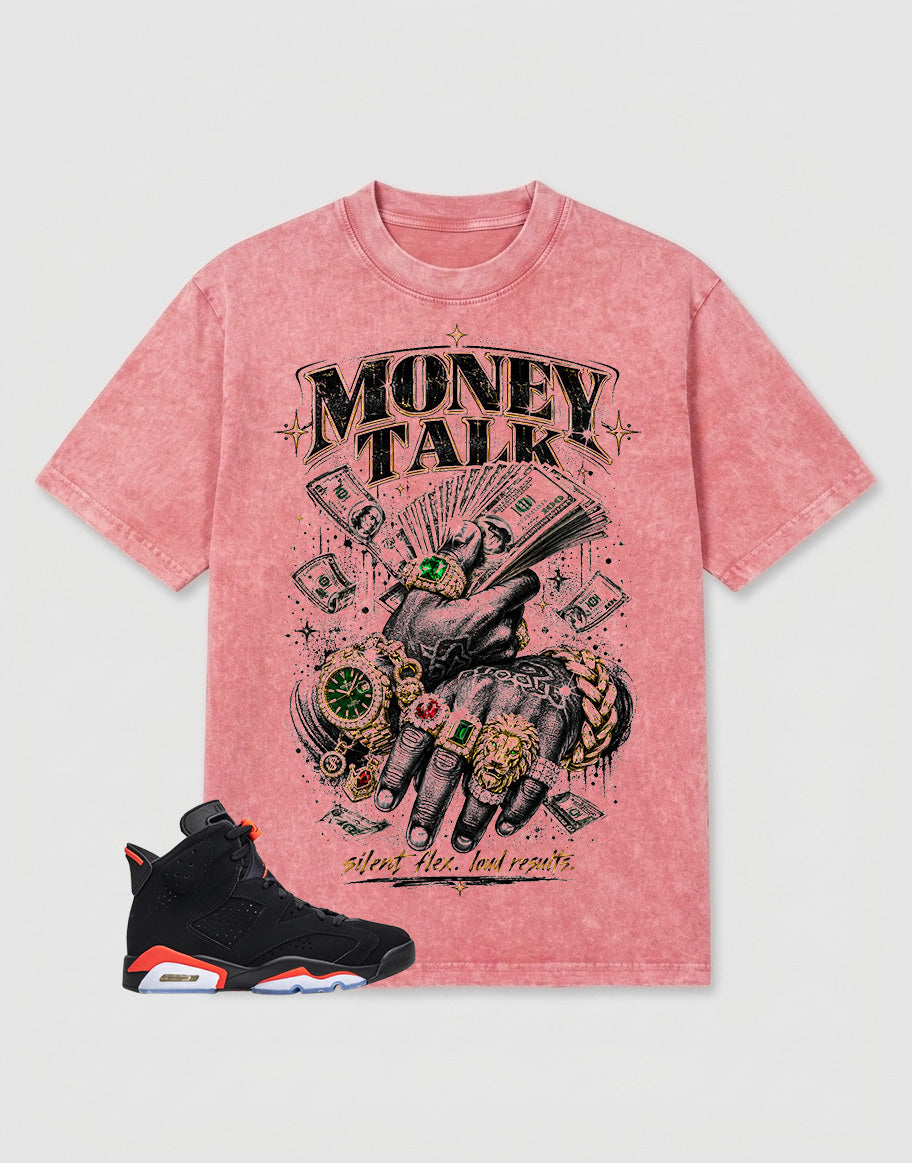 Washed T-shirt Money Talk | Zadago