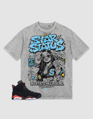 Washed T-shirt No Static All Shine | Zadago