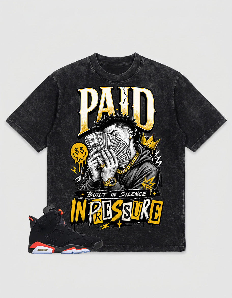 Washed T-shirt Paid In Pressure  | Zadago