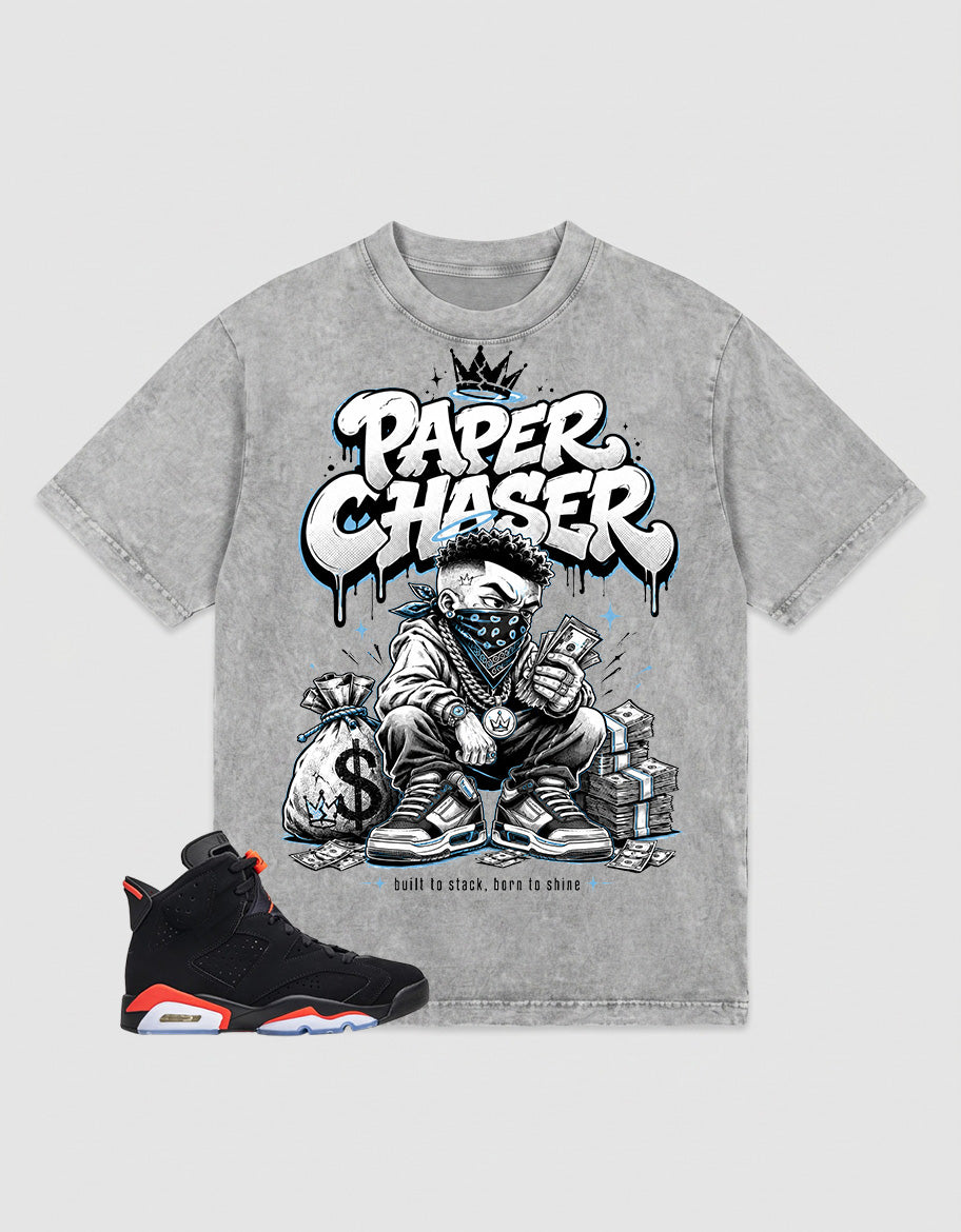 Washed T-shirt Paper Chaser  | Zadago