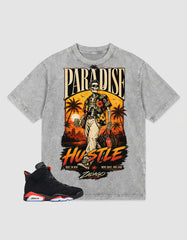 Washed T-shirt Paradise Hustle | Zadago