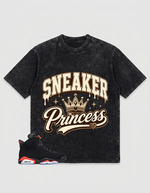 Washed T-shirt Princess Sneaker  | Zadago