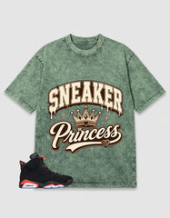 Washed T-shirt Princess Sneaker  | Zadago
