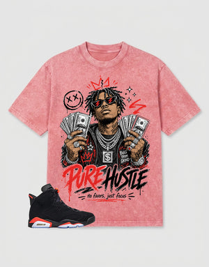 Washed T-shirt Pure Hustle | Zadago