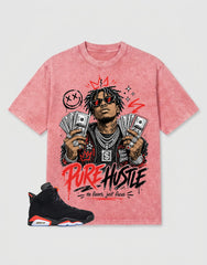 Washed T-shirt Pure Hustle | Zadago