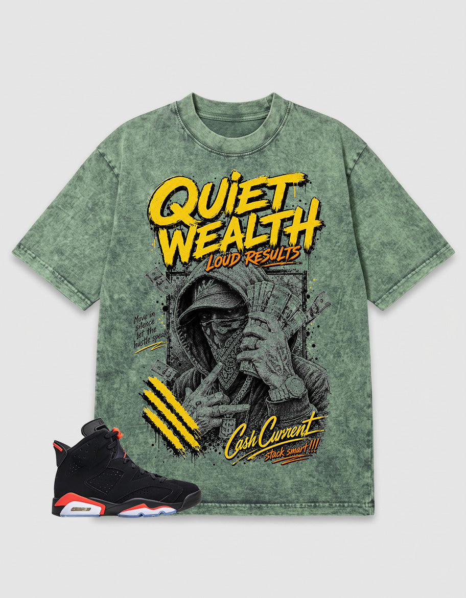 Washed T-shirt Quiet Wealth | Zadago