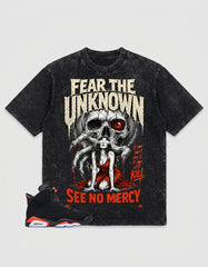 Washed T-shirt See No Mercy  | Zadago