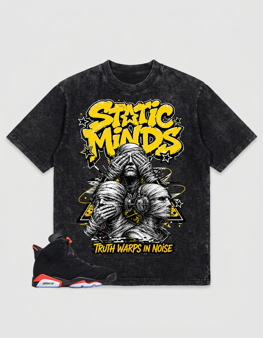 Washed T-shirt Static Minds | Zadago