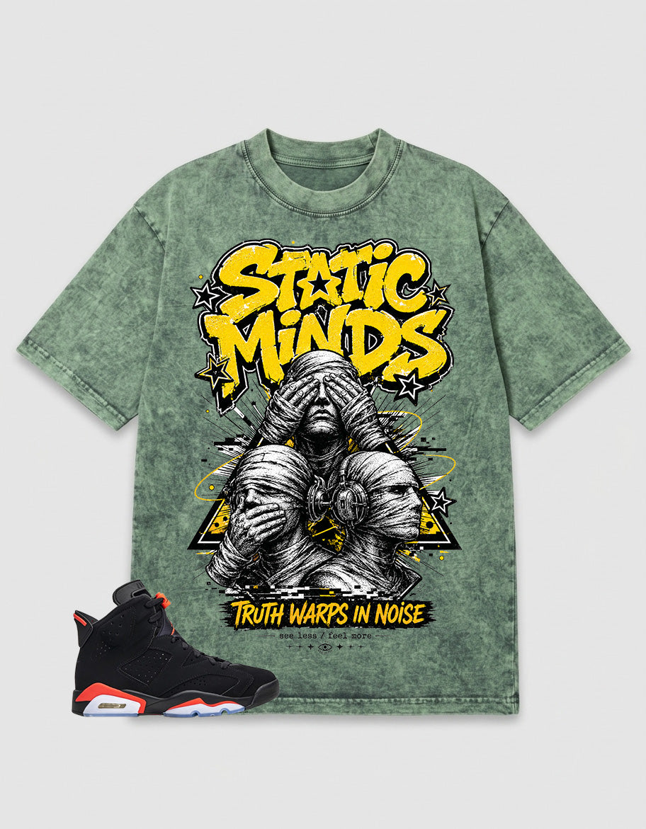 Washed T-shirt Static Minds | Zadago